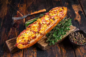 Pancetta gefülltes baguette