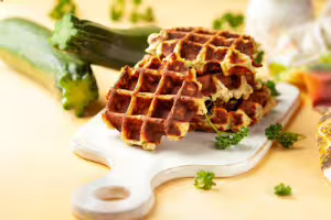 Zucchini waffles