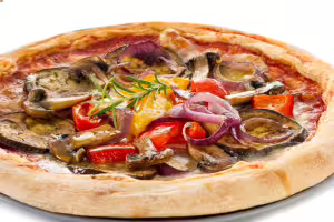 Grilled vegetable pizza