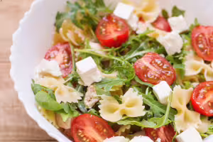 Farfalle salad with feta
