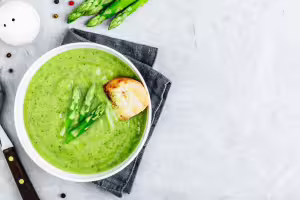 Asparagus gazpacho