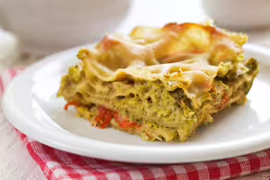 Green cabbage lasagna