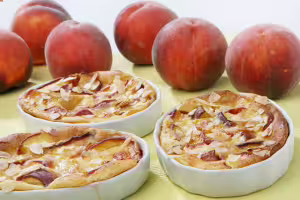 Clafoutis with nectarines