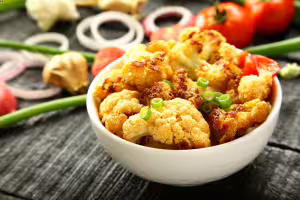 Curry roasted cauliflower