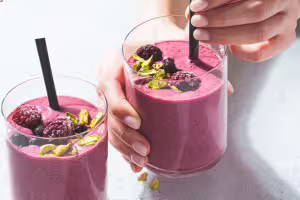 Batido de frutos rojos