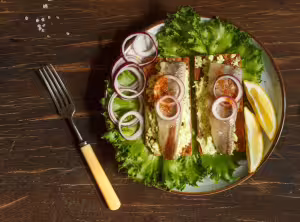 Sardines with cheese