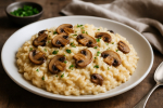Risotto aux champignons et fromage