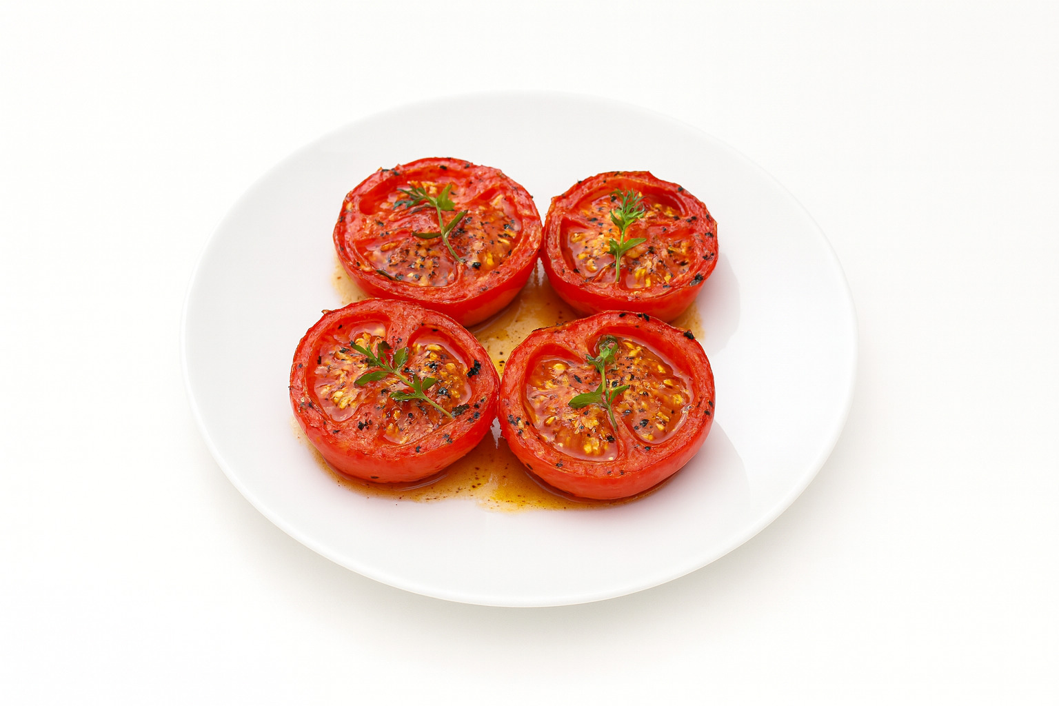 Tomates confites au four