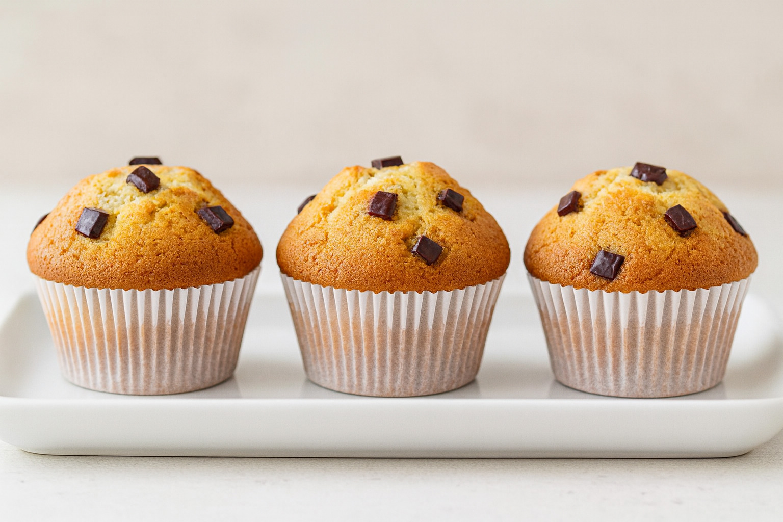 Muffins aux pépites de chocolat